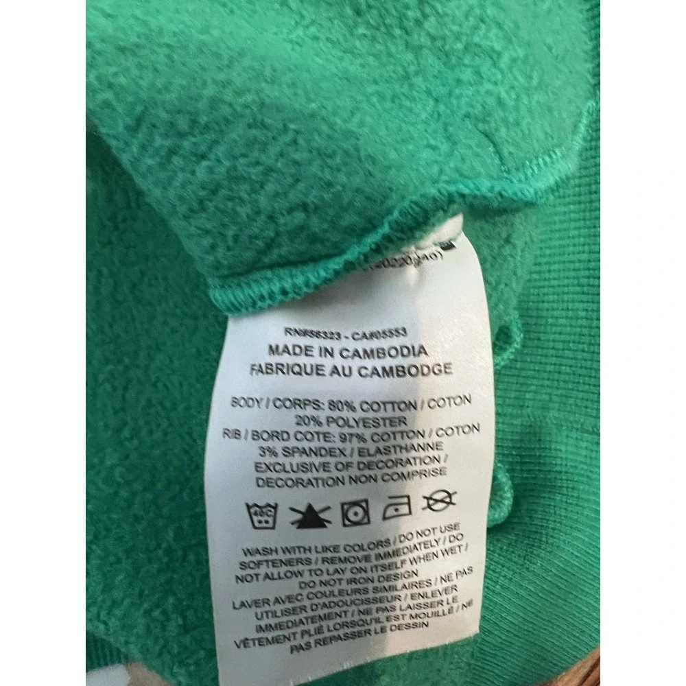 Nike Green Boys Hoodie ‎ White Swoosh Size Medium
